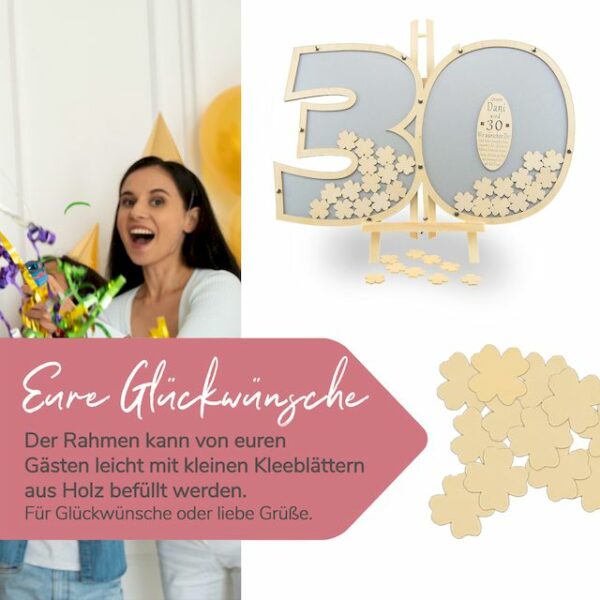 Gästebuch Zahl 30 - silber – Bild 3
