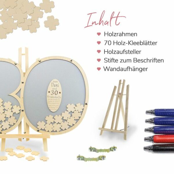 Gästebuch Zahl 30 - silber – Bild 7