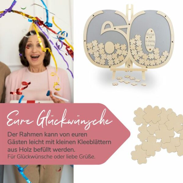 Gästebuch Zahl 60 - silber – Bild 3