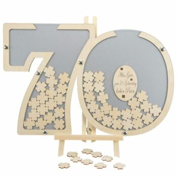 Gästebuch Zahl 70 - silber